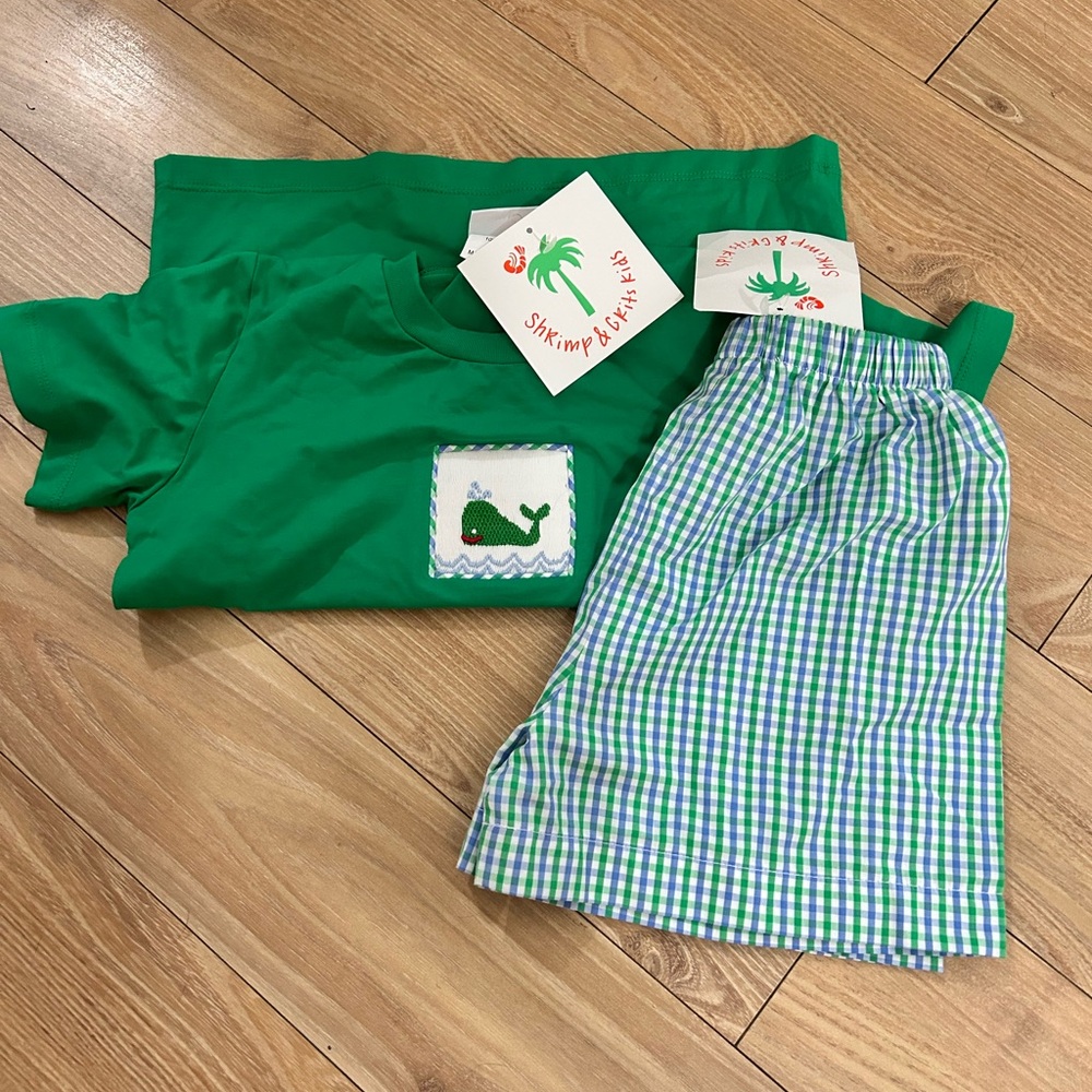 Green Whale Matching Set